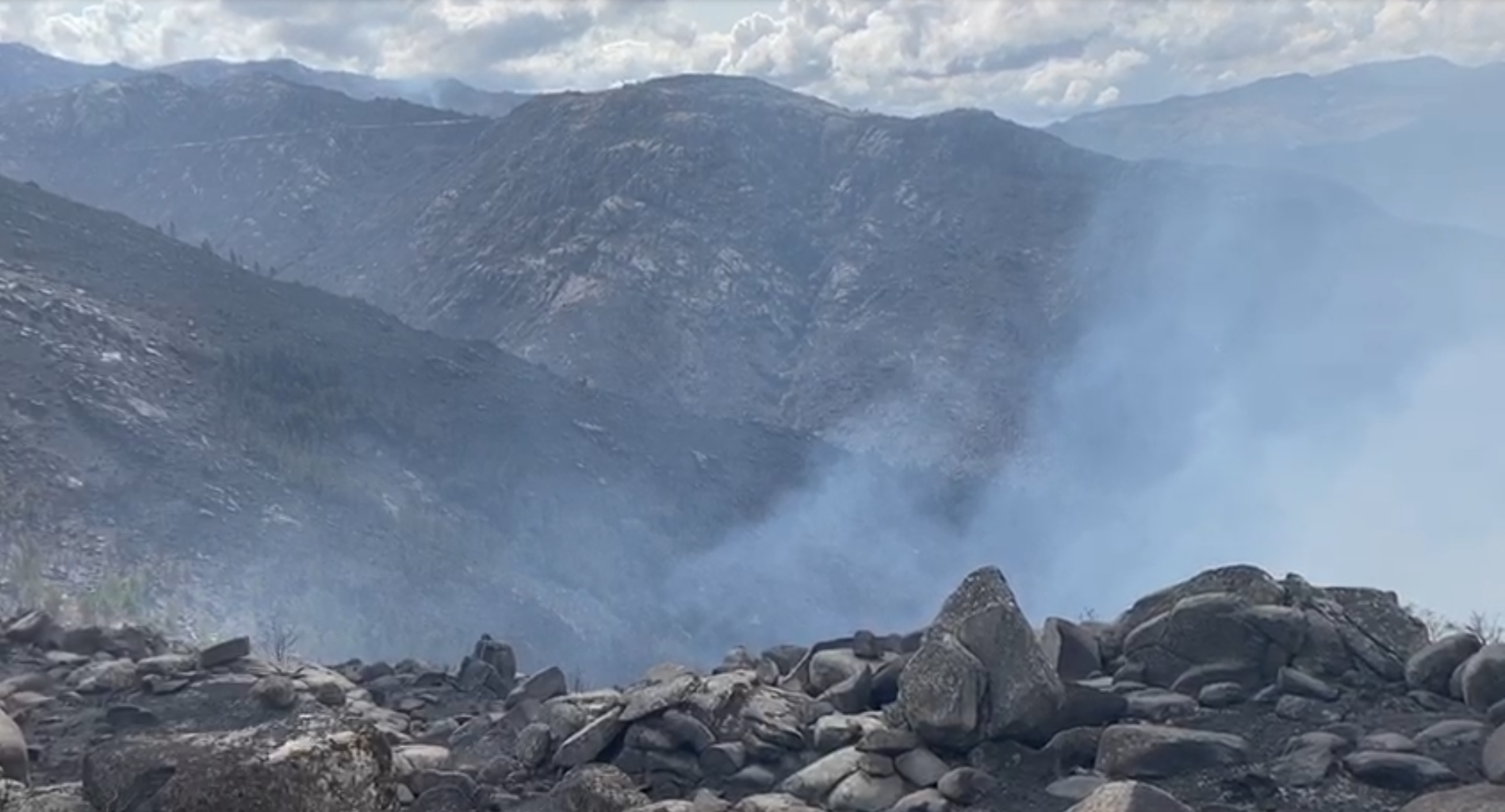 P.N. Serra do Xurs queimado en setembro 2020