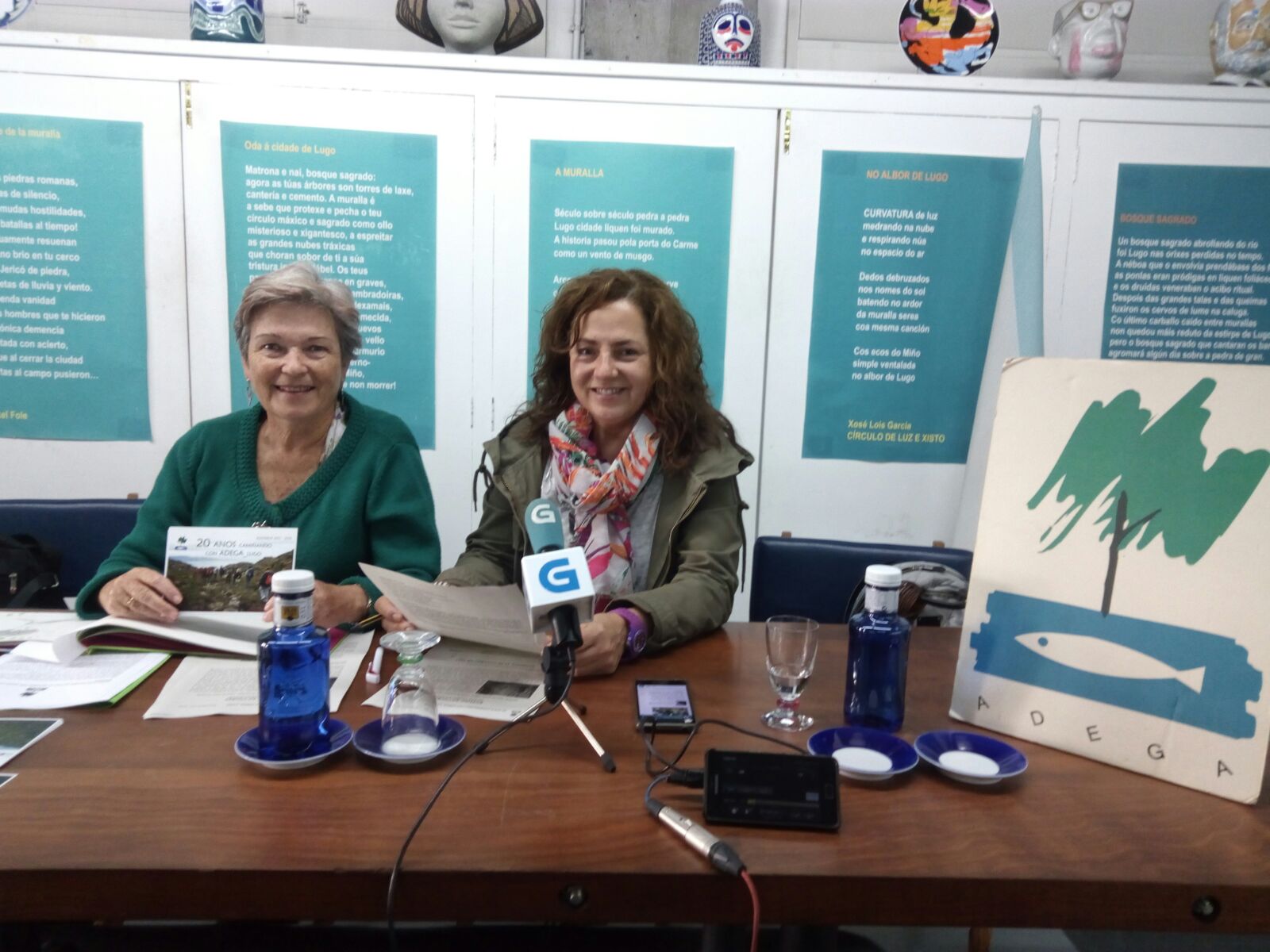 Montserrat Lombarda e Adela Figueroa na presentacin do programa de roteiros 2017-2018