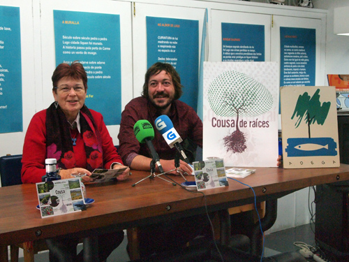 Adela Figueroa e Anxo Lamelo na presentacin do programa de roteiros 