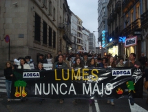 Manifestación contra os lumes en Lugo 2012