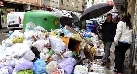 Folga do lixo en Lugo