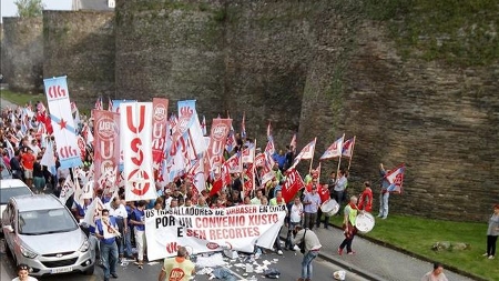 Manifestacin dos traballadores/as de Urbaser