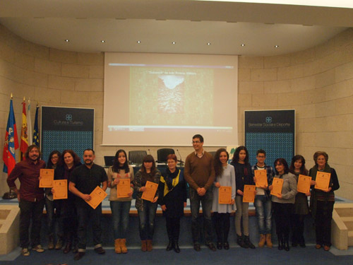 Concursantes galardoados na IV edici�n dos Concursos polo Territorio de ADEGA